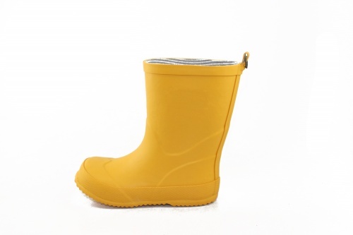 Kids customized yellow rubber rain boot welly