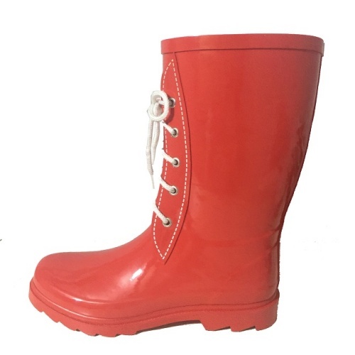 Specil lace Waterproof rubber boots