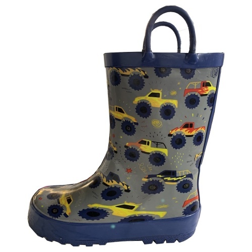 Kids cars rubber rain boot