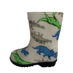 Kids multi dinosaur pvc rain boot