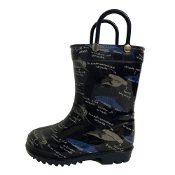 Kids shark under sea pvc rain boot