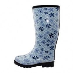 Lady blue hot sale rubber rain boots