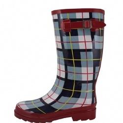 Lady fashion design rubber rain boot welly