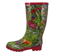 Lady waterproff rubber rain boot welly