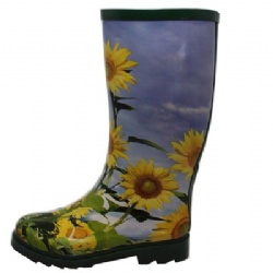 Lady high quality rubber rain boot welly