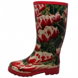 Lady factory price rubber rain boot welly