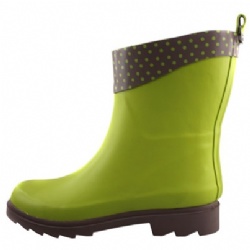 Lady short matty oem rubber rain boot welly