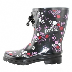 Lady waterproof gumboots rubber rain boot welly