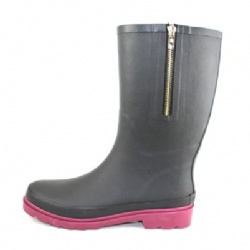 Lady customized hotsale rubber rain boot welly