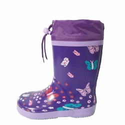 Purple kids rubber boot