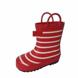 Stripe kids rubber boot