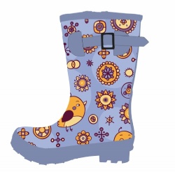 Kids customized rubber rain boot welly