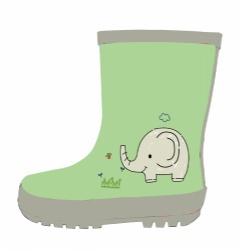 Kids cute elefant rubber rain boot welly