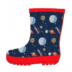 Kids low price universe rubber rain boot welly