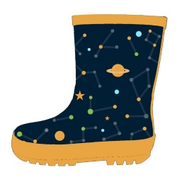 Kids orange hotsale rubber rain boot welly