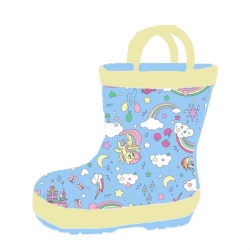 Kids customized hotsale rubber rain boot welly