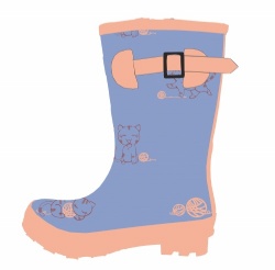 Kids high quality rubber rain boot welly