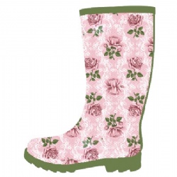 Lady cheap rubber rain boot welly