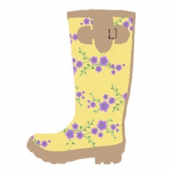 Lady wholesale rubber rain boot welly