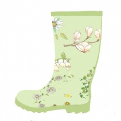 Lady newest fashion rubber rain boot welly