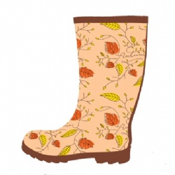 Lady popular fashion rubber rain boot welly