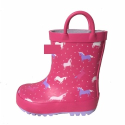 Red color rain shoes for kids