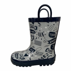 Boys grey color hunter boots