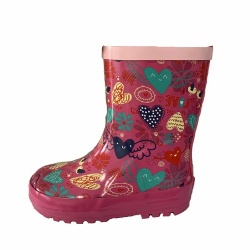 Girl's heart hunter boots