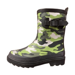 uniform rubber rain boots