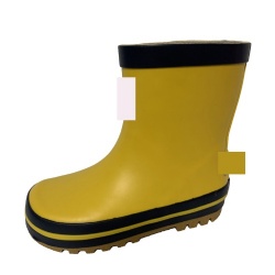 Yellow Waterproof rain boots