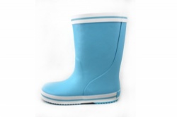 Kids hotsale turquoise rubber rain boot welly