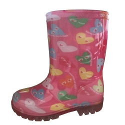 kids' pink  Pvc footwear