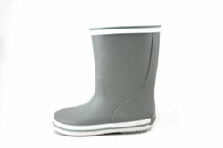 Kids hotsale grey rubber rain boot welly