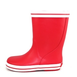 Kids hotsale red rubber rain boot welly