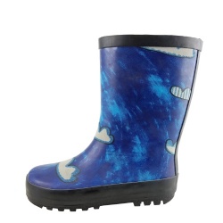 Kids customized 3D printing rubber rain boot welly