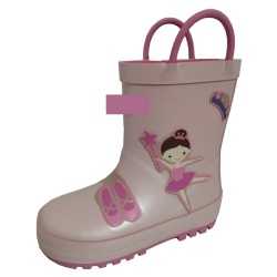 Kids ballet girls rubber rain boot