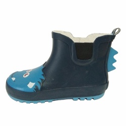 Kids short elastic band rubber rain boot