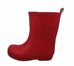 Kids high quality red matty rubber rain boot welly