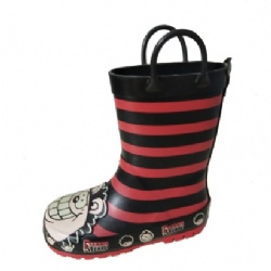 Kids popular cute pattern rubber rain boot welly