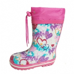 Kids customized rubber rain boot welly