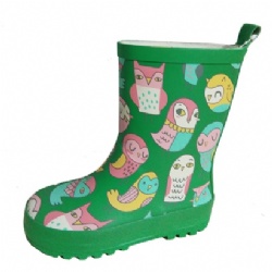 Kids high quality animal rubber rain boot welly