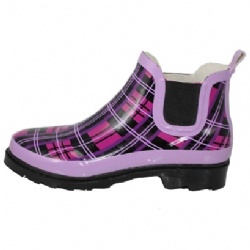 Garden plaid women adult boots