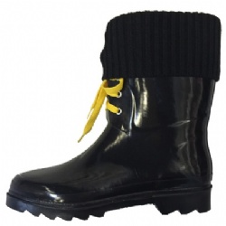 Black color Waterproof rubber boots