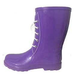 Purple color  Waterproof rubber boots