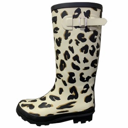 Garden flower printing Adult rubber boots