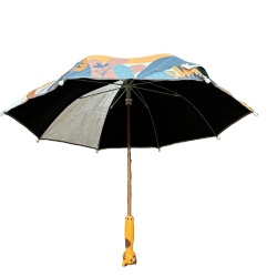 Kids cute umbrella with tiger handle