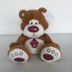 Kids brown cutie bear furry toy