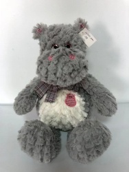 Kids grey elephant furry toy