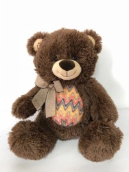 Kids cutie chocalate bear furry toy