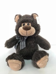 Kids grey bear furry toy